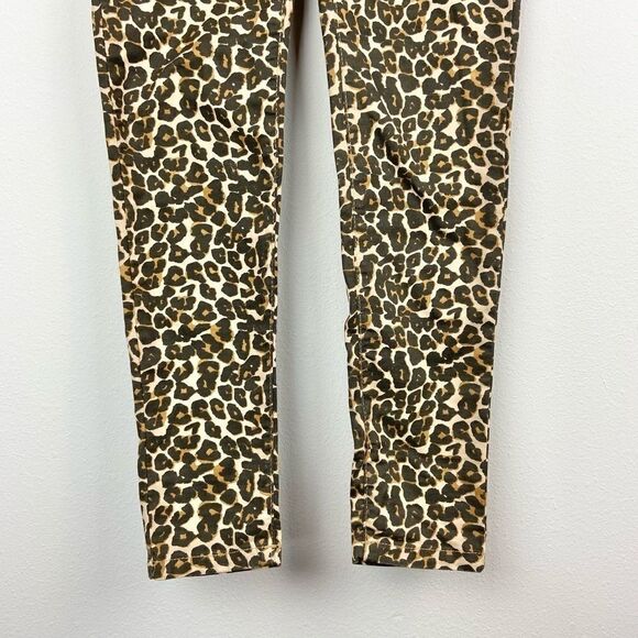 Free People Leopard Print Skinny Jeans - Picture 5 of 8